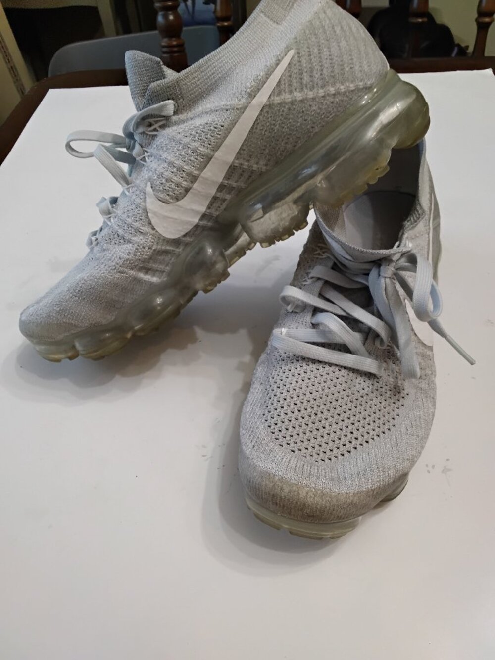 Nike Air VaporMax Flyknit Pure Platinum 2017 - Men’s Size 9 (849558-004)